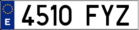 Truck License Plate